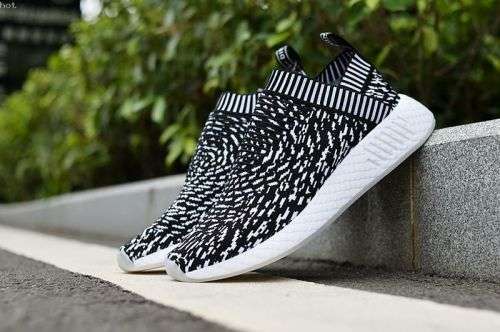 Original Men's adidas NMD City Sock 2 Primeknit Zebra (USED) BY3012 Size UK 8 (SA 8)