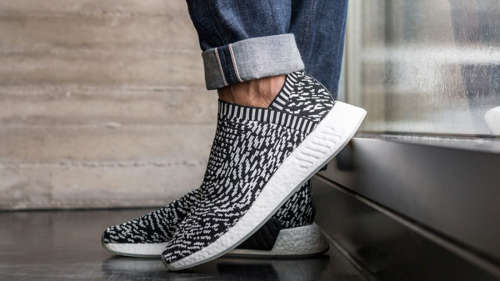 Original Men's adidas NMD City Sock 2 Primeknit Zebra (USED) BY3012 Size UK 8 (SA 8)