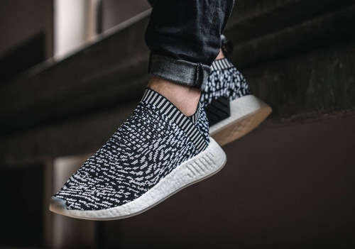 Original Men's adidas NMD City Sock 2 Primeknit Zebra (USED) BY3012 Size UK 8 (SA 8)
