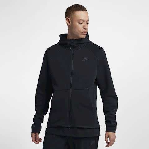 Nike Men's Sportswear Tech Fleece Full Zip Hoodie (STANDARD FIT) Black 928483 010 Size Extra Large