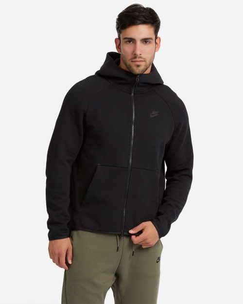 Nike Men's Sportswear Tech Fleece Full Zip Hoodie (STANDARD FIT) Black 928483 010 Size Extra Large