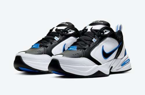 Nike Men's Air MONARCH IV White/ Royal 415445 002 Size UK 9 (SA 9)