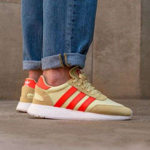 adidas Men's I-5923 BOOST Inki Runner Clear Yellow / Solar Red D96604 Size UK 11 (SA 11)