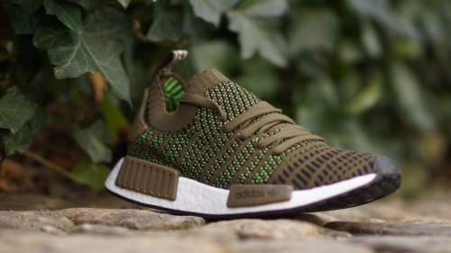 adidas Men's NMD R1 STLT PK Trace Olive/Core Black CQ2389 Size UK 12 (SA 12)