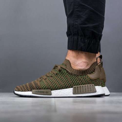 adidas Men's NMD R1 STLT PK Trace Olive/Core Black CQ2389 Size UK 12 (SA 12)
