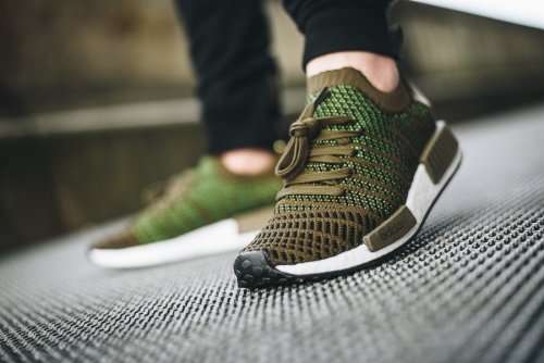 adidas Men's NMD R1 STLT PK Trace Olive/Core Black CQ2389 Size UK 12 (SA 12)