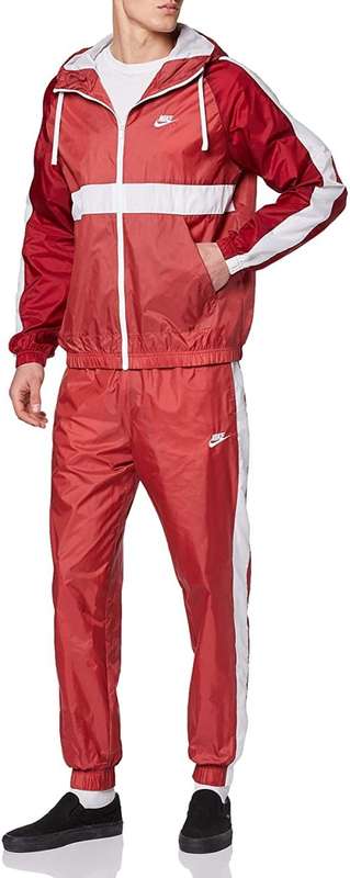 Red checkered nike tracksuit cheap