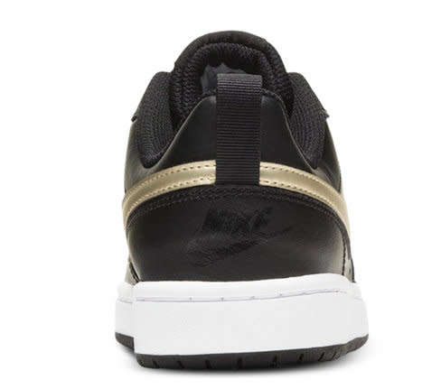 Nike Boy's Court Borough Low 2 PS 'Black Metallic Gold Star' BQ5451 011 Size UK 2 (SA 2)