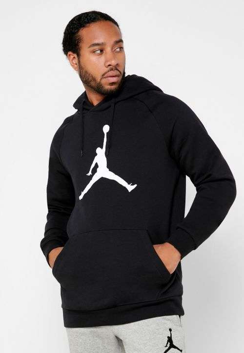 Nike Men's Jordan Jumpman Logo Fleece Pullover Hoodie Black (STD FIT) CQ7752 010 Size Large