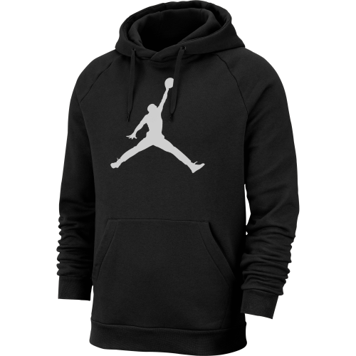 Nike Men's Jordan Jumpman Logo Fleece Pullover Hoodie Black (STD FIT) CQ7752 010 Size Large
