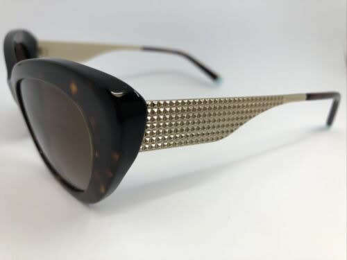Tiffany & Co Original Women's Cat's Eye Sunglasses Dark Havana/ Brown Gradient TF4158 8015/ 3B