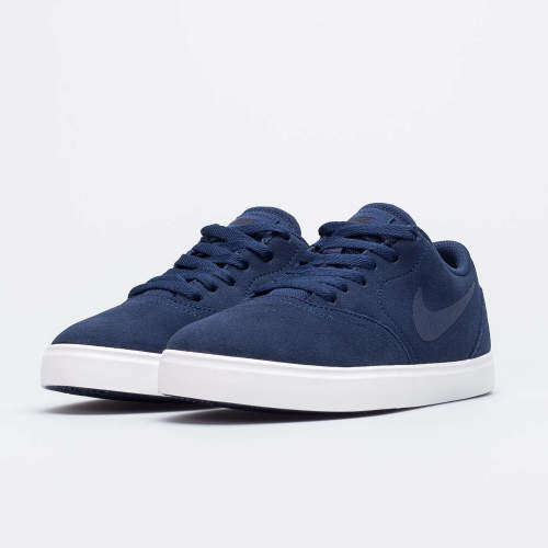 Nike UNISEX SB Check Suede (GS) Midnight Navy AR0132 400 Size UK 4 (SA 4)