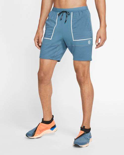 NIKE Men's 7" FUTURE FAST SHORTS CJ5707 418 (SLIM FIT) BLUE Size Extra Large