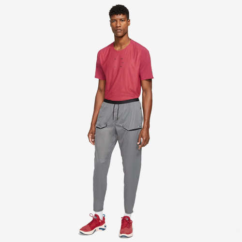 NIKE Men's Tech Pack Top Hybrid Short Sleeve Running Burnt Brick (STD FIT) CJ5731 631  Size XXL