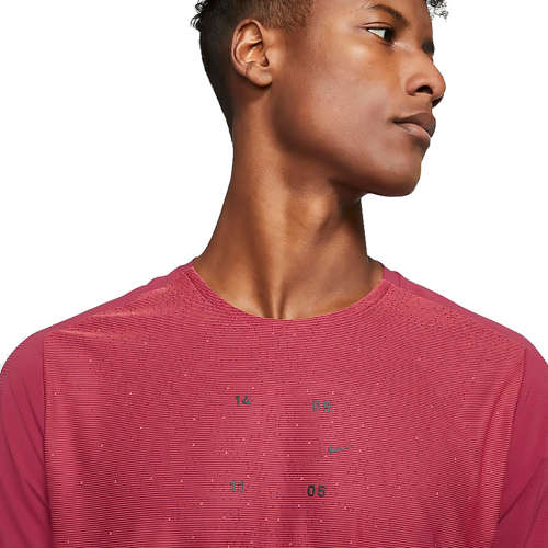 NIKE Men's Tech Pack Top Hybrid Short Sleeve Running Burnt Brick (STD FIT) CJ5731 631  Size XXL