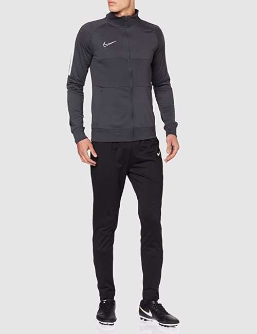 Nike Men's Academy 19 Knit Full Zip Jacket Anthracite/White AJ9180 060 Size Medium