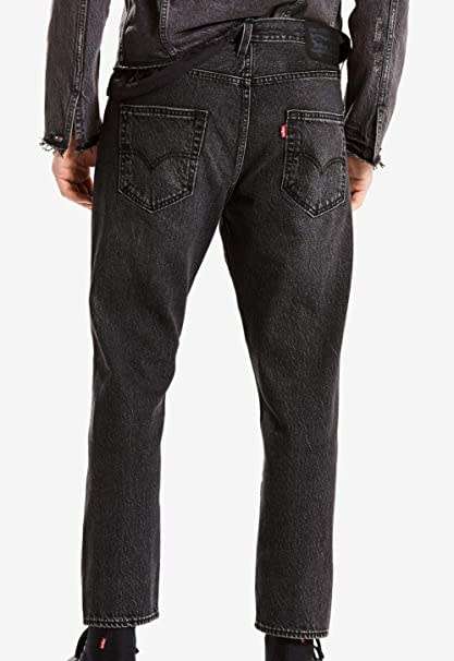 Levi's® Men's Drop Crop Pieced Tapered Jeans Black (Acid Wash) 36073 0001 Size 32