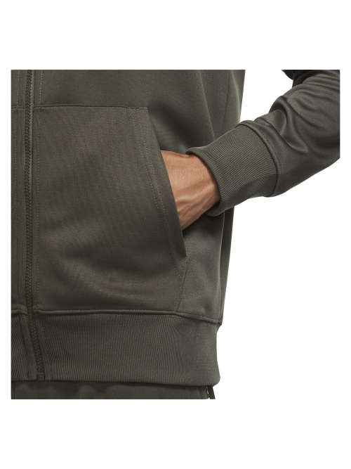 Nike Sportswear Men's Full Zip Hoodie Khaki (STD FIT) CZ7822 325 Size Medium