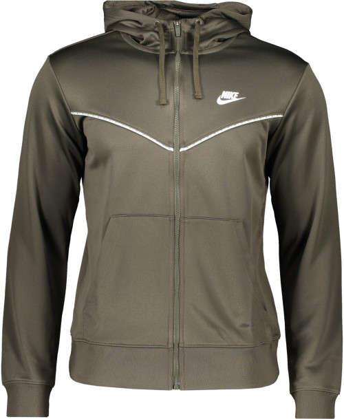 Nike Sportswear Men's Full Zip Hoodie Khaki (STD FIT) CZ7822 325 Size Medium