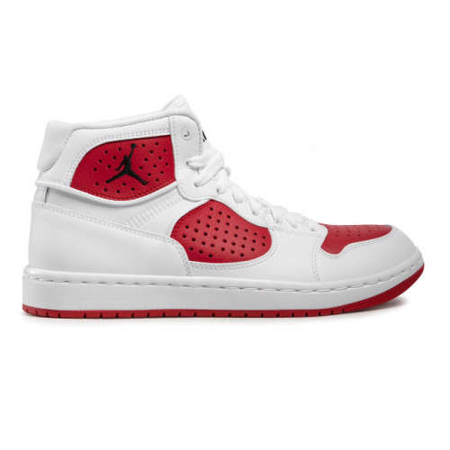 Nike Men's Jordan JUMPMAN ACCESS White/ Black- GYM Red AR3762 106 Size UK 9 (SA 9)