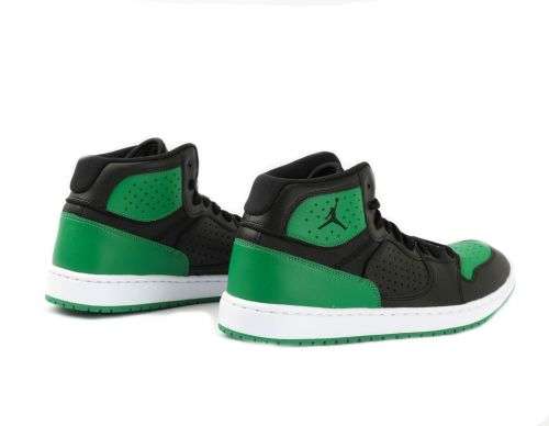 Nike Men's Jordan JUMPMAN ACCESS Black/ Black- Aloe Verde AR3762 013 Size UK 8 (SA 8)