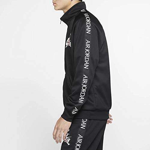 Nike Men's Air Jordan Jumpman Tricot Warm-Up Jacket Black (STD FIT) CT9414 010 Size Large