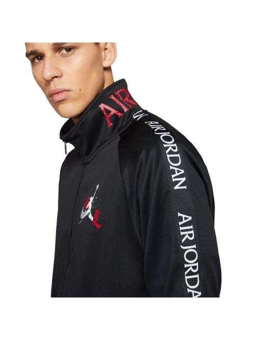 Nike Men's Air Jordan Jumpman Tricot Warm-Up Jacket Black (STD FIT) CT9414 010 Size Large