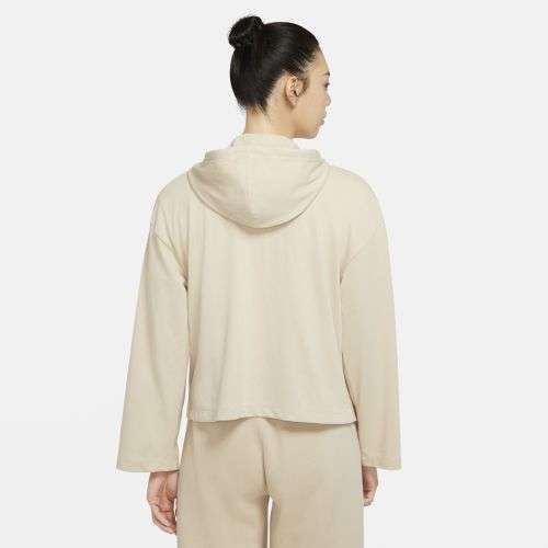 Nike Women's Sportswear Full-Zip Hoodie Cream /Beige (LOOSE FIT) CJ3752 287 Size Medium