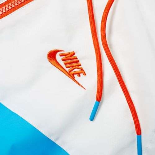 Nike Men's Windrunner Full Zip Hoodie Jacket (Loose Fit) Laser Blue/Summit White AR2191 446 Size XL