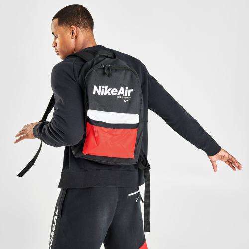 NIKE AIR UNISEX Heritage 2.0 Backpack takes 15" Laptop Black/ Red CT5224 010