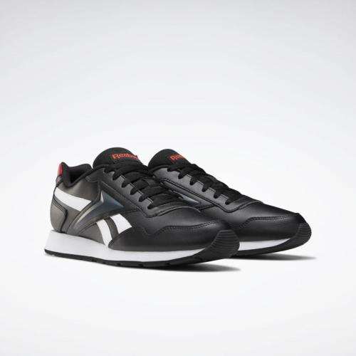 Reebok Men's Royal Glide Black/ White/ VEC Red FW6707 Size UK 8.5 (SA 8.5)