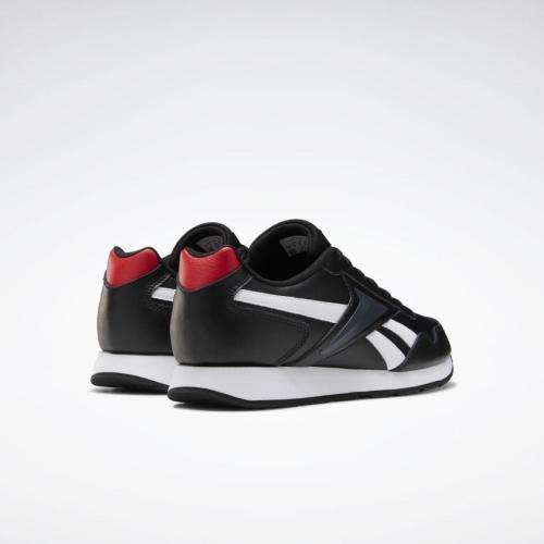 Reebok Men's Royal Glide Black/ White/ VEC Red FW6707 Size UK 8.5 (SA 8.5)