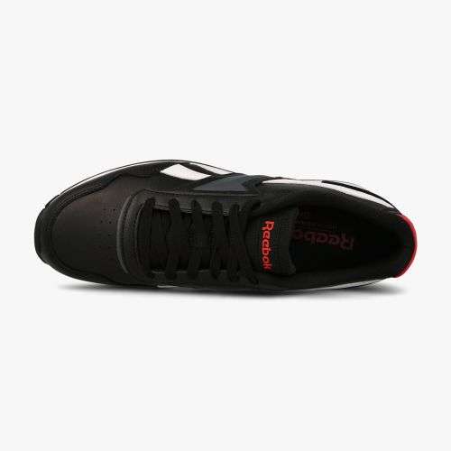 Reebok Men's Royal Glide Black/ White/ VEC Red FW6707 Size UK 8.5 (SA 8.5)