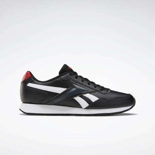 Reebok Men's Royal Glide Black/ White/ VEC Red FW6707 Size UK 8.5 (SA 8.5)