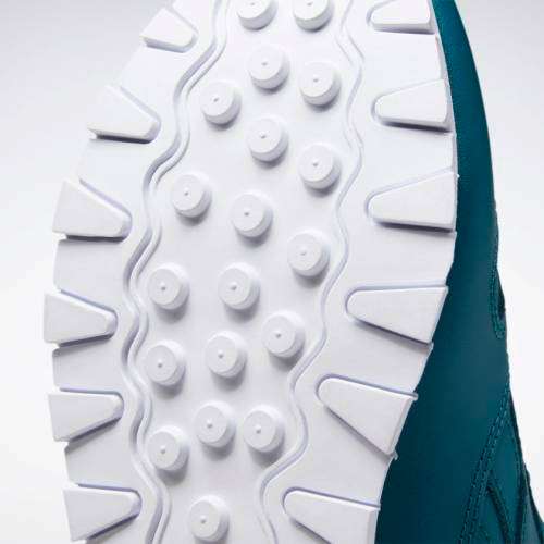 Reebok Women's Classic Leather Heritage Teal / White / Seaport Teal EF3033 Size UK 6 (SA 6)