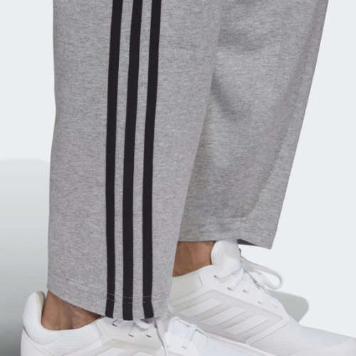 adidas Men's ESSENTIALS 3 STRIPES PANTS Grey Heather EW2990 Size Medium