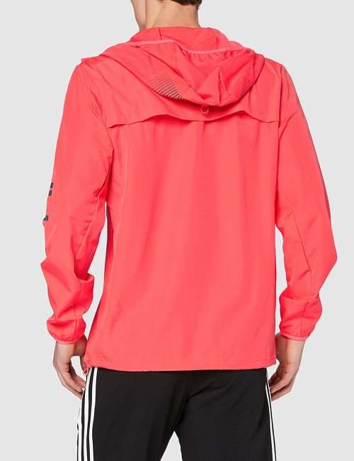 adidas Men's ACTIVATED TECH PRIMEBLUE 1/4 ZIP WINDBREAKER Signal Pink GD5331 Size XL