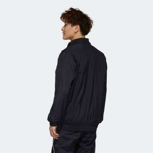 adidas Men's FAVORITES TRACK TOP FULL ZIP Black/White FM6087 Size Large