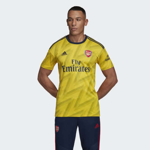 adidas Men's ARSENAL AWAY JERSEY 2019/20 EQT Yellow EH5635 Size XL