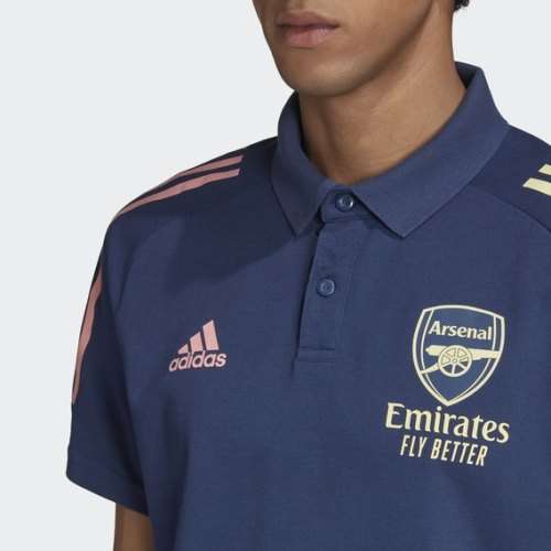 adidas Men's Polo Arsenal Fans Jersey Tech Indigo FQ6152 Size Medium