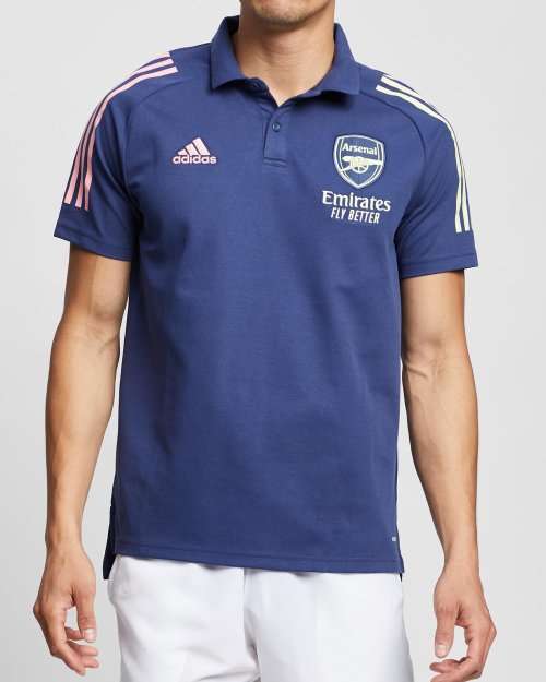 adidas Men's Polo Arsenal Fans Jersey Tech Indigo FQ6152 Size Medium