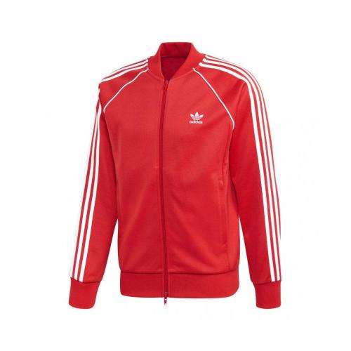 adidas Men's SST TRACK TOP Lush Red CM6482 Size Small