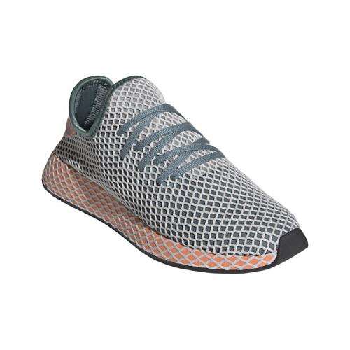 adidas Men's DEERUPT RUNNER Green/ Orange EG5360 Size UK 9 (SA 9)