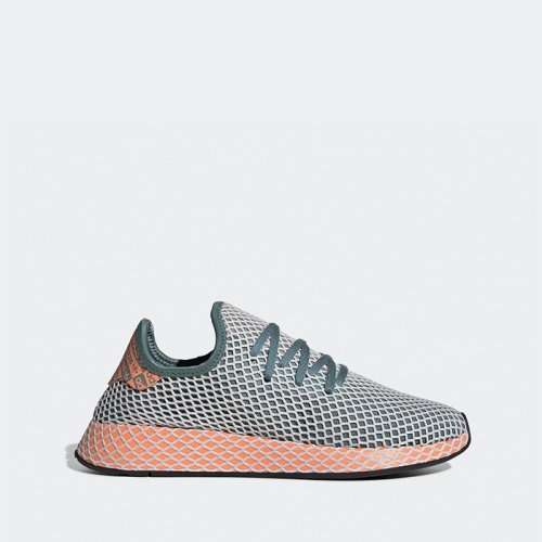 adidas Men's DEERUPT RUNNER Green/ Orange EG5360 Size UK 9 (SA 9)