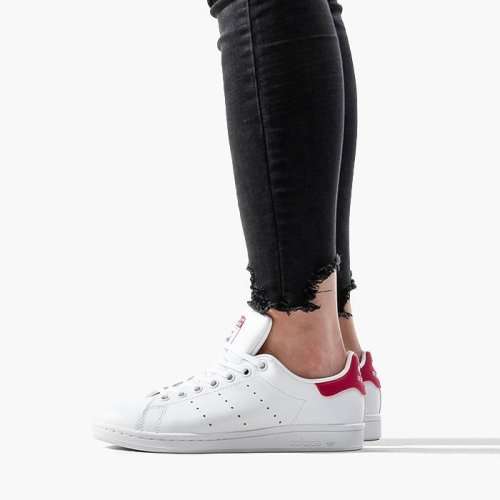 adidas Women's STAN SMITH Cloud White / Bold Pink B32703 Size UK 4 (SA 4)