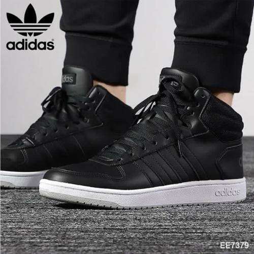 adidas Men's HOOPS MID 2.0 CORE BLACK / GREY TWO F17 EE7379 Size UK 10 (SA 10)