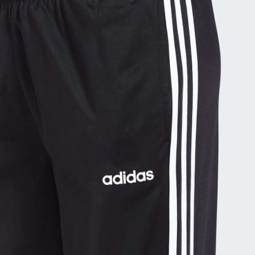 adidas Men's ESSENTIALS 3 STRIPES TRICOT TRACK PANTS Black EV5889 Size Medium