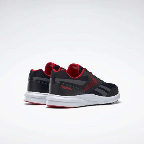 Reebok Men's Runner 4.0 Black/ True Grey 7/ Excellent Red EF7312 Size UK 8 (SA 8)