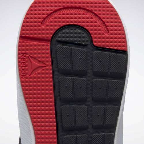 Reebok Men's Runner 4.0 Black/ True Grey 7/ Excellent Red EF7312 Size UK 8 (SA 8)