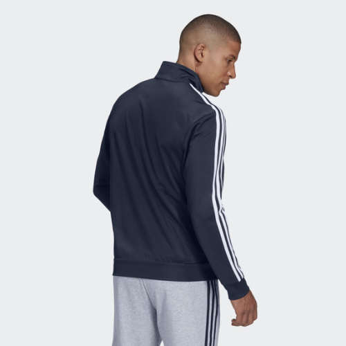 adidas Men`s ESSENTIALS 3STRIPE TRACK TOP Blue EV5888 Size Extra Large